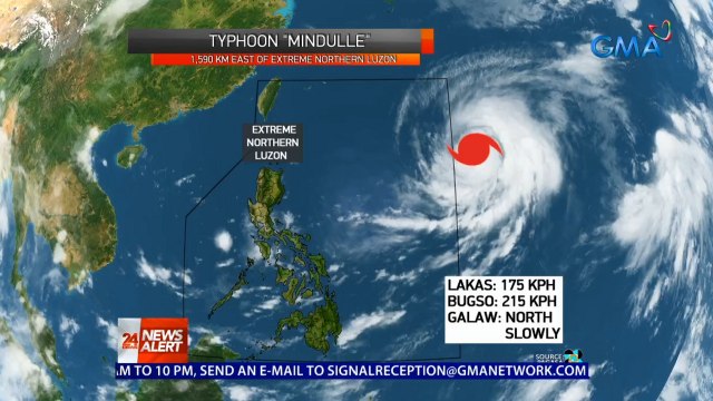 PAGASA: Typhoon Mindulle, posibleng pumasok ng PAR bukas | 24 Oras News Alert