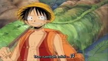 Momen lucu Luffy nyanyi