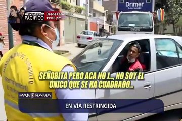 En vía restringida: infractores se ponen violentos y no respetan el reglamento de tránsito