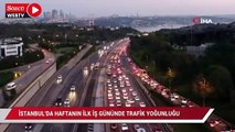 İstanbul’da haftanın ilk iş gününde trafik yoğunluğu erken başladı