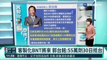 客製化BNT將來 郭台銘:55萬劑30日抵台