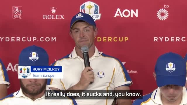 'It sucks to lose' - McIlroy targeting Rome Ryder Cup after 'emotional' final day