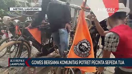 Descargar video: Gowes bersama Komunitas Potret Pecinta Sepeda Tua