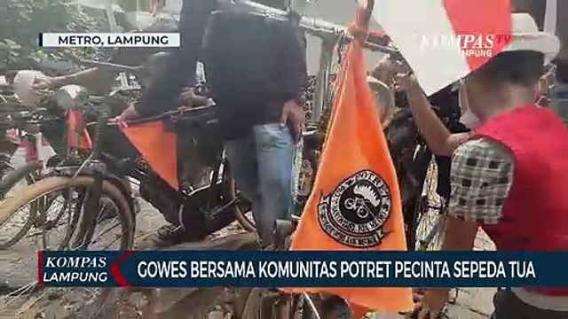 Gowes bersama Komunitas Potret Pecinta Sepeda Tua