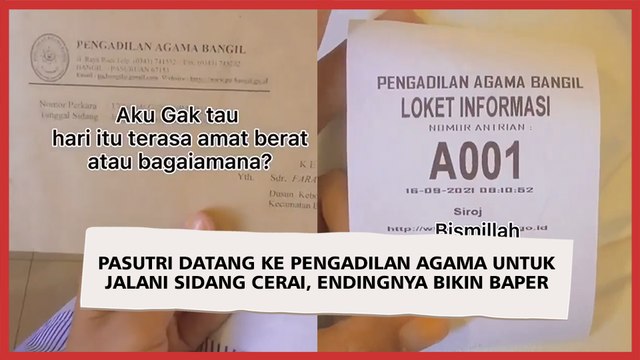 Pasutri Datang ke Pengadilan Agama untuk Jalani Sidang Cerai, Endingnya Bikin Baper