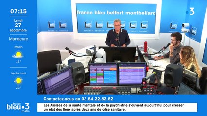 27/09/2021 - Le 6/9 de France Bleu Belfort Montbéliard en vidéo
