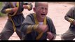 Daily life of Shaolin children. Chinese martial arts have been practiced since childhood.