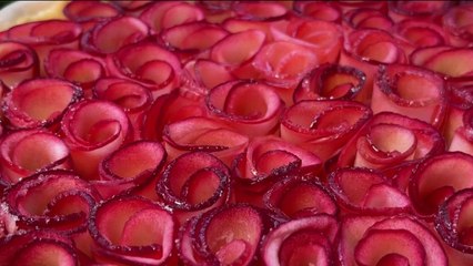 Gourmand - Tarte aux pommes fleurie