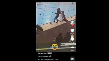 she got triple Hit shame to the bone #justforfun#funnyvideotiktok