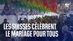 Les Suisses célèbrent l'ouverture du mariage et du droit à l'adoption aux couples homosexuels