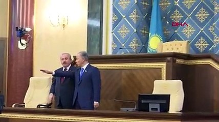 TBMM Başkanı Şentop, Kazakistan Meclisi'ni gezdi