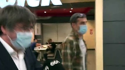 Puigdemont arriba a Brussel·les des de l'Alguer