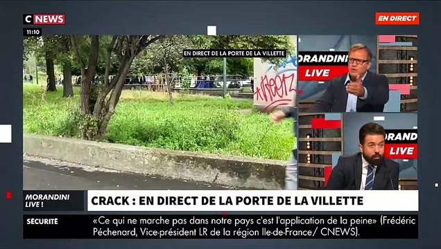 Incident - Crack: L'équipe de Morandini Live prise à partie en direct sur CNews Porte de la Villette par des toxicomanes - Les forces de l'ordre interviennent - VIDEO