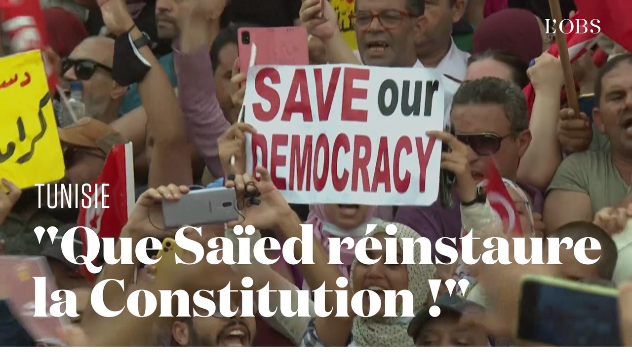 A Tunis, des manifestants craignent un retour à la dictature
