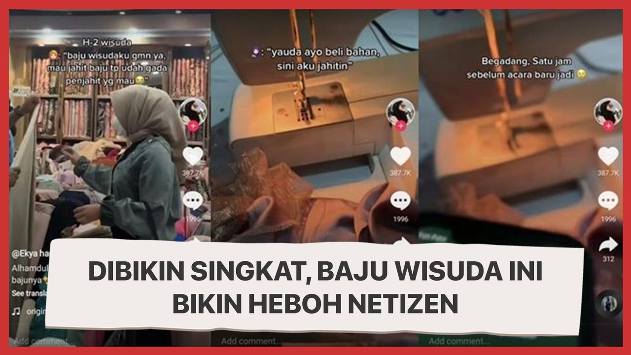 Dibikinnya Kilat, Baju Wisuda Ini Bikin Netizen Heboh
