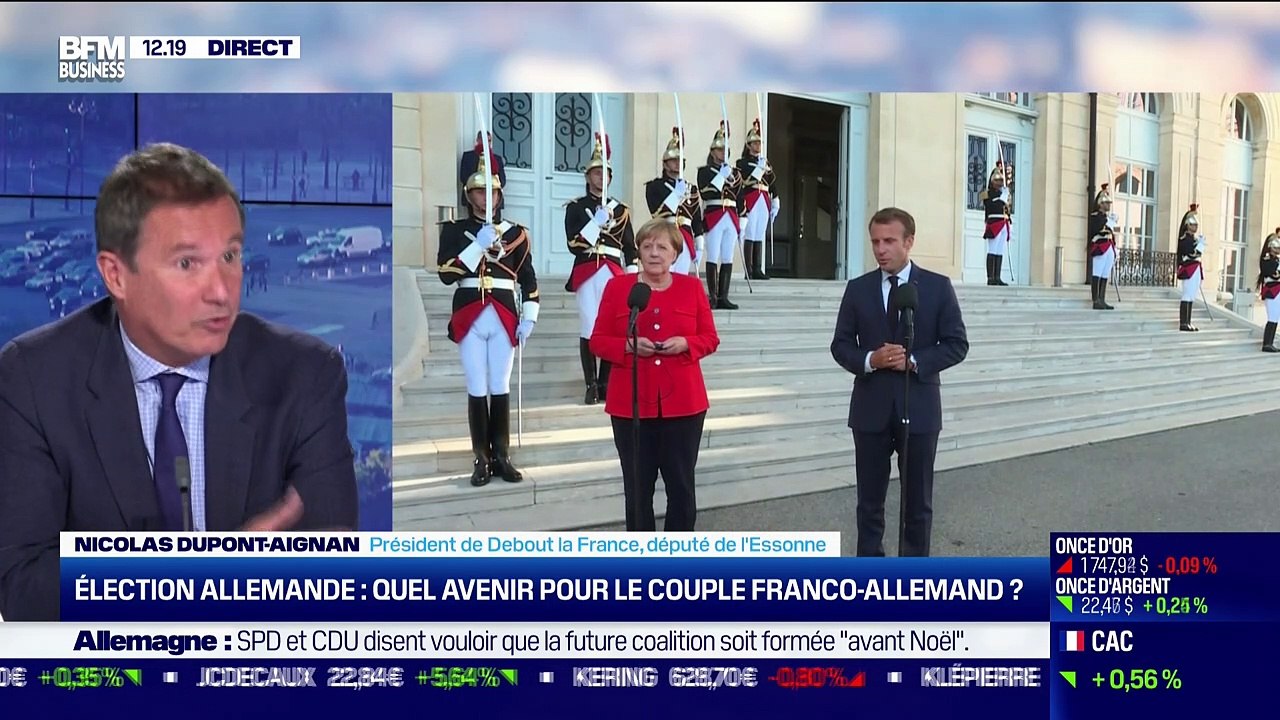 Nicolas Dupont-Aignan (Debout la France) : Quel avenir pour le couple franco-allemand ? - 27/09