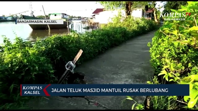 Tak Kunjung Diperbaiki, Jalan Berlubang, Miring dan Patah di Banjarmasin ini Bahayakan Pengendara