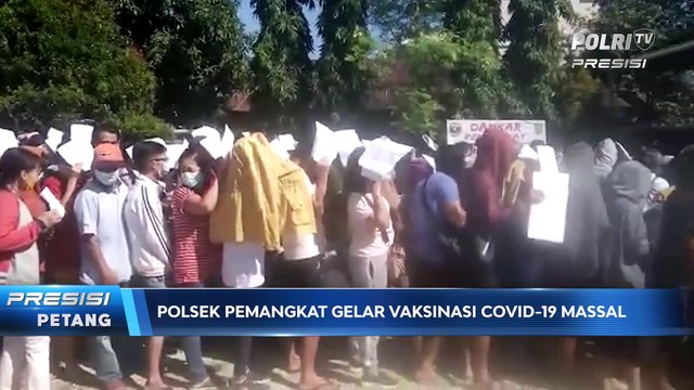 Polsek Pemangkat Gelar Vaksinasi Massal, Targetnya Ribuan Masyarakat