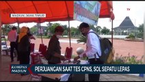 Perjuangan Saat Tes CPNS, Sol Sepatu Lepas Dilakban