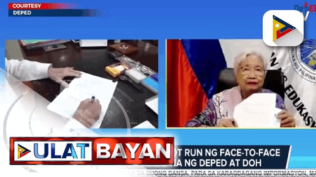 Guidelines para sa pilot run ng face-to-face classes, pirmado na ng DEPED at DOH; Batang may comorbidity, hindi papayagan sa pilot test ng face-to-face classes
