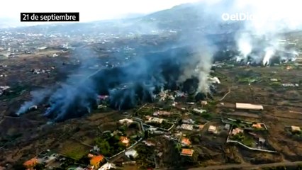 Así ha sido la primera semana de erupción del volcán de La Palma