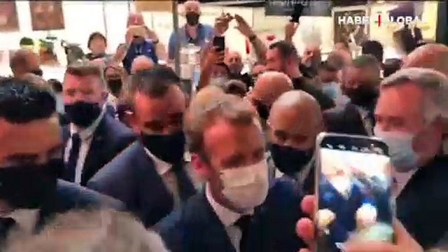 Fransa Cumhurbaşkanı Macron'a yumurtalı saldırı