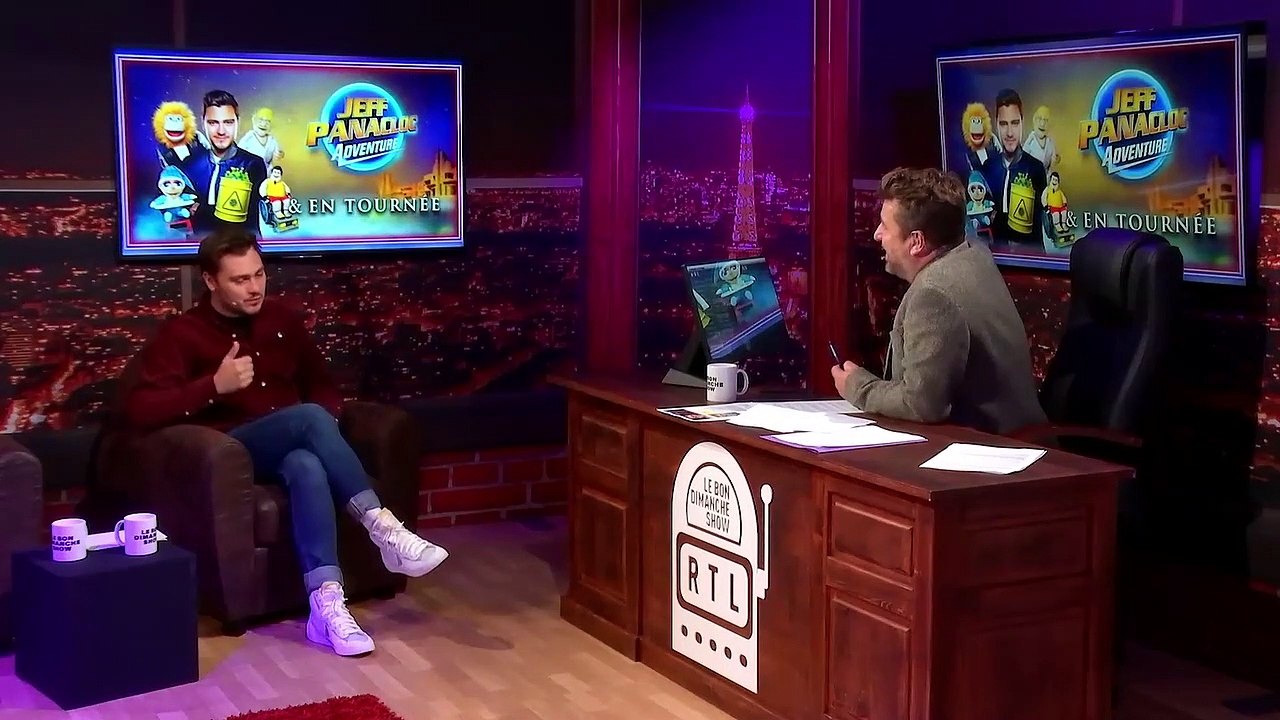 Jeff Panacloc et Jean-Marc invités de Bruno Guillon dans "Le Bon Dimanche Show"
