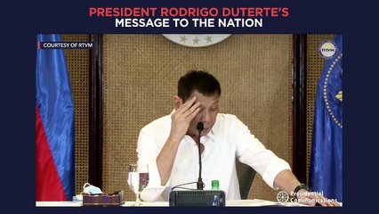 President Duterte's recorded message to the nation | Monday, September 27