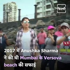Watch: How Actress Anushka Sharma Supported Swachh Bharat Abhiyan And Cleaned Mumbai Beaches