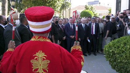 Kılıçdaroğlu, Hatay'da mehter takımı ile karşılandı
