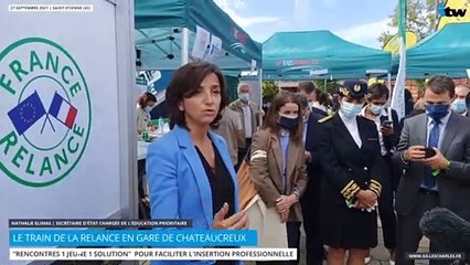 Le "Train de la Relance" était en gare de Saint-Etienne ce lundi 27 septembre