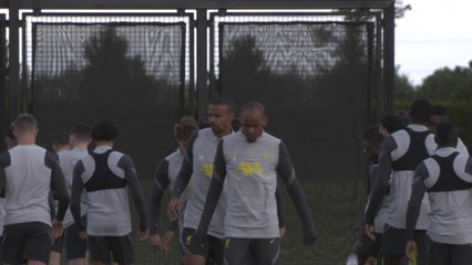 Liverpool training ahead of their UCL trip to Porto
