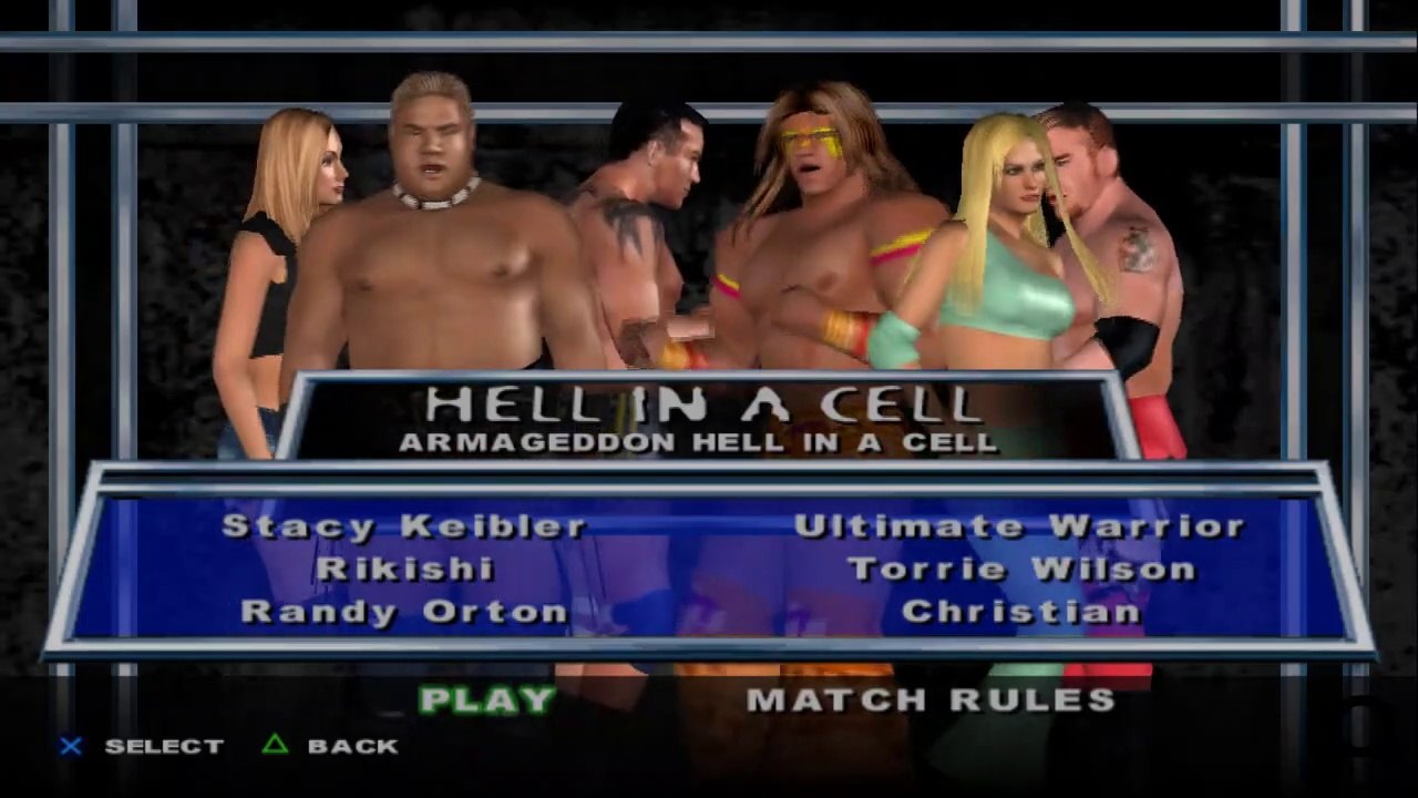 HCTP Stacy Keibler vs Rikishi vs Randy Orton vs Ultimate Warrior vs Torrie Wilson vs Christian