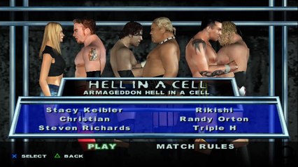 HCTP Stacy Keibler(ovr 100) vs Christian vs Steven Richards vs Rikishi vs Randy Orton vs Triple H