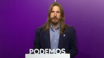 Podemos avisa al PSOE de que ahora no cuenta con sus votos para los Presupuestos