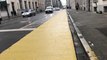 Nouvelle piste cyclable sur la Rue de la Loi à Bruxelles
