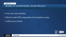 Kern County Board of Supervisors to hear new solar project plan near Boron,Desert Lake