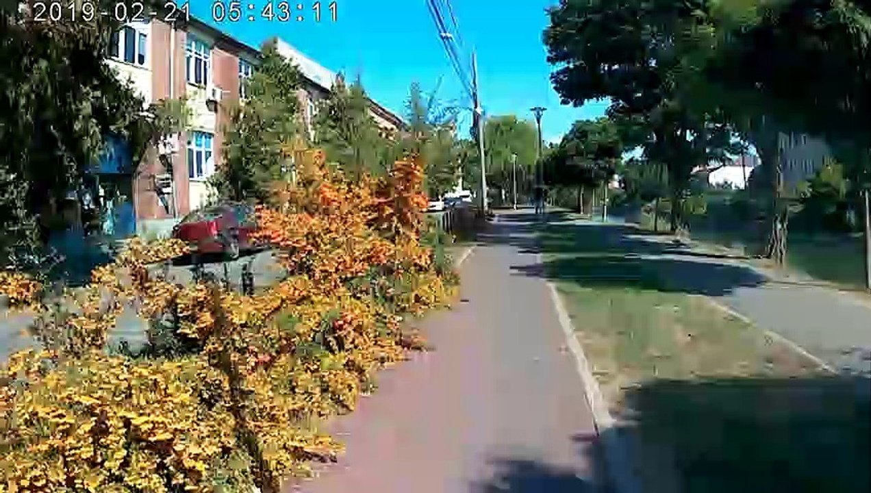 Camera Captures Crash Between Cyclists