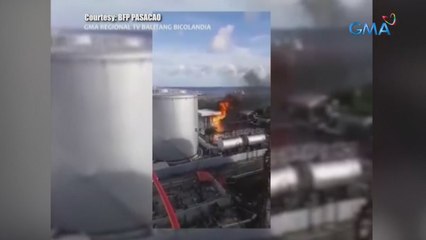Oil tanker sa loob ng isang oil depot, nasunog | Saksi