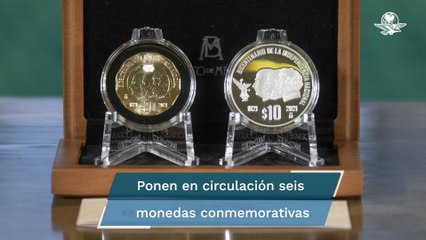 Así son las monedas para conmemorar Bicentenario de Independencia y fundación de Tenochtitlan