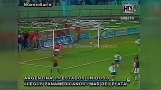 JUEGOS PANAMERICANOS ARGENTINA 3-0 ESTADOS UNIDOS MAR DEL PLATA 1995
