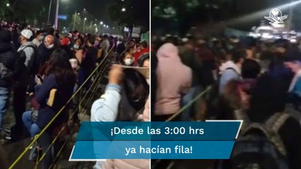 "Chaviza" arma larga fila por segunda dosis de vacuna Covid en Xochimilco