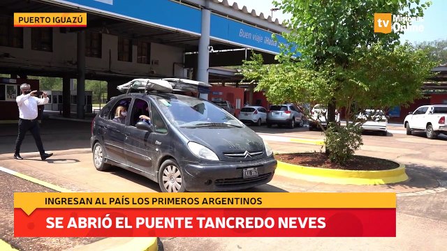 Puerto Iguazú: se abrió el puente Tancredo Neves
