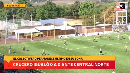Crucero igualó 0 a 0 ante Central Norte