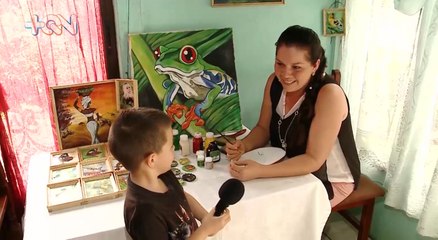 mqn-Aprendió a pintar sin luz en la casa y embarazada -270921