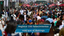 México registra 230 muertes y 3 mil 7 contagios por Covid en 24 horas