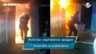 Policía arriesga su vida: entra a casa en llamas y rescata a adultos mayores
