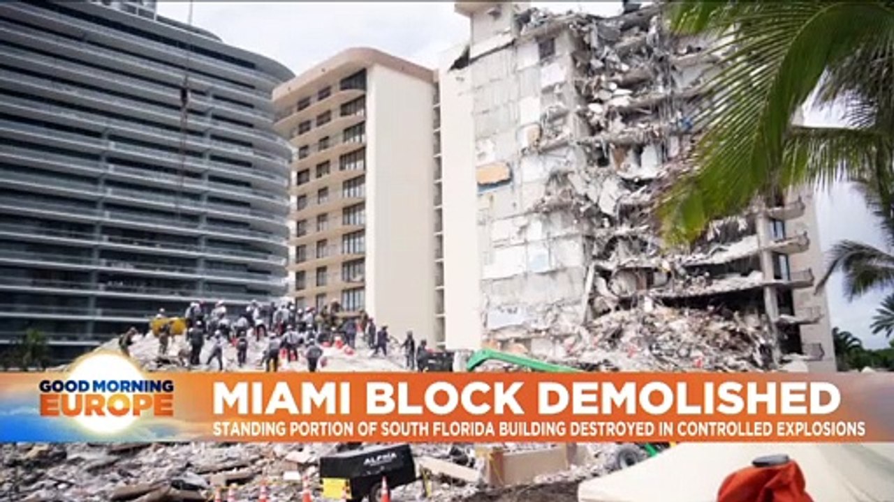 Rescue efforts paused in Florida over concerns remaining building could fall