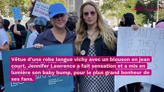 Jennifer Lawrence : enceinte et en pleine manifestation, l'actrice se mobilise pour le droit à l'avortement