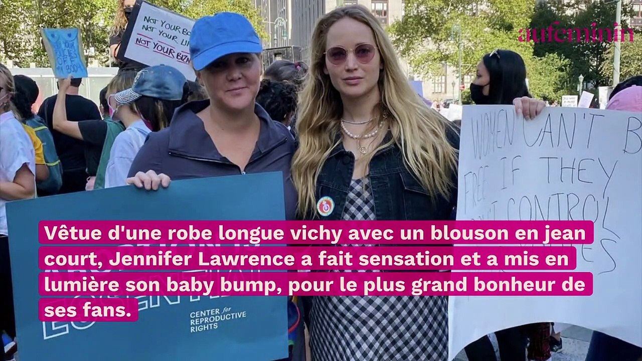 Jennifer Lawrence : enceinte et en pleine manifestation, l'actrice se mobilise pour le droit à l'avortement